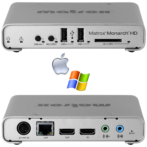 HD Matrox Monarch - mono encodeur H264 - enregistreur - streaming