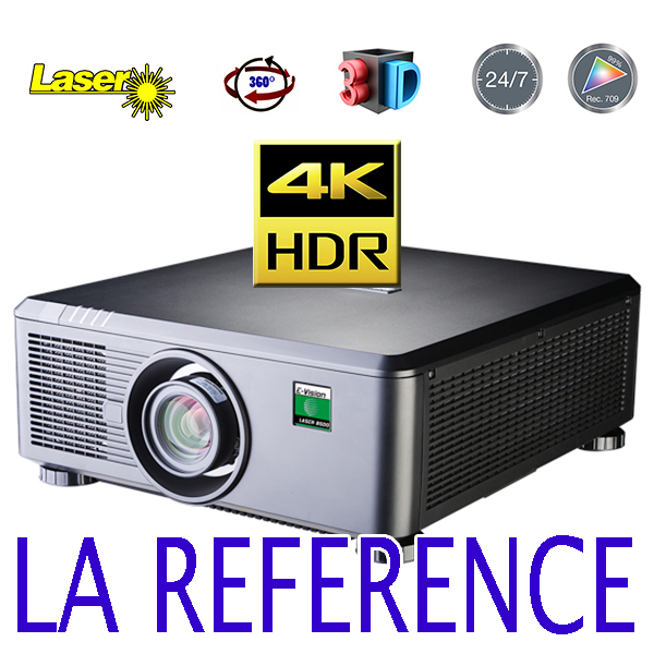 E-Vision Laser 4k - DIGITAL PROJECTION - 8500 lumens - 4.4.4  - HDMI 2 - objectif interchangeable