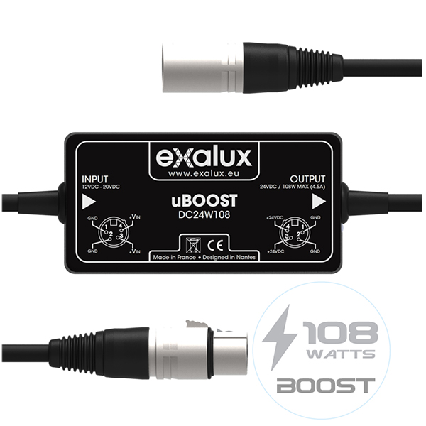 uBOOST DC24W108 - EXALUX - convertisseur 12/24 volts