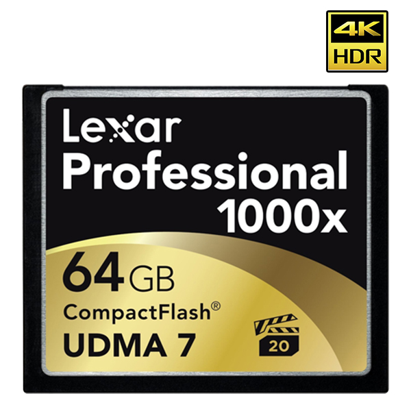 Carte mémoire Compact Flash 1000X  - 64 GB - 150 MB/s