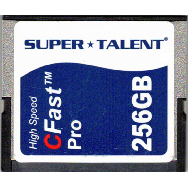 CFAST carte mémoire pro 256GB et 525MB/s - SUPER TALENT - 3p